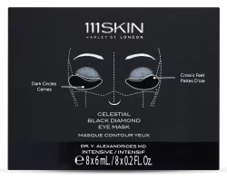 111 SKIN Celestial Black Diamond Eye Mask Box, 8 шт - Патчі для очей