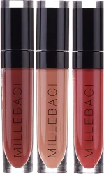 Набір стійких помад MILLEBACI №2 NAKED SET Nouba (№ 61, 24, 16)