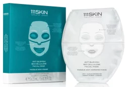 111 SKIN Anti Blemish Bio Cellulose Facial Mask Box, 5 шт - Биоцеллюлозная очищающая и успокаивающая маска для лица