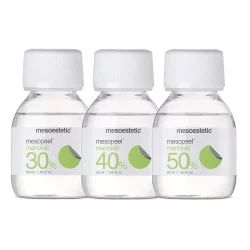 Mesoestetic Mandelic peel AM 30%/40%/50%, 50+50 мл - Поверхностный миндальный пилинг + нейтрализатор