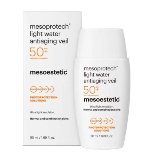 Mesoestetic Mesoprotech Light Water Antiaging Veil, 50 мл - Зволожувальна анти-вікова вуаль SPF50+