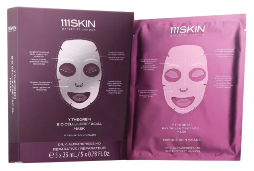 111 SKIN Y Theorem Bio cellulose Facial Mask Box, 5 шт - Маски для обличчя із біоцелюлози