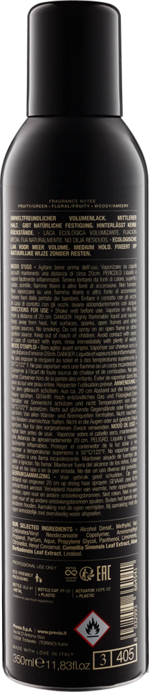 Previa STYLE&amp;FINISH, 350 мл - Спрей для объема средней фиксации 350мл