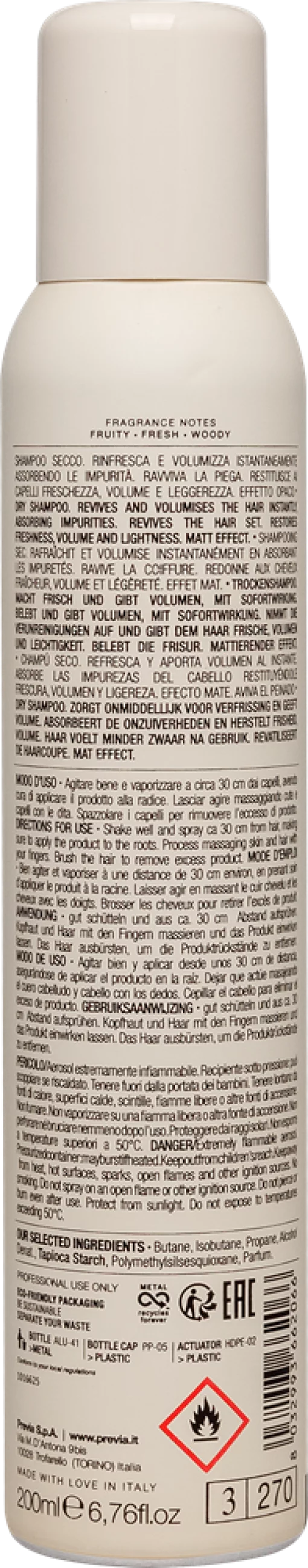 Previa STYLE&amp;FINISH, 200 мл - Сухой шампунь