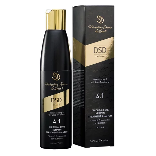 DSD Dixidox Keratin Treatment Shampoo, 200 мл Диксидокс Де Люкс - Восстанавливающий шампунь с кератином