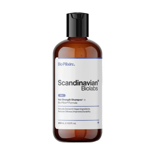 Scandinavian Biolabs Bio-Pilixin Hair Strength Shampoo, 250 мл - чоловічий зміцнюючий шампунь для волосся