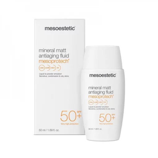 Mesoestetic Mesoprotech Mineral Matt Antiaging Fluid, 50 мл - Мінеральний матуючий флюїд для жирної шкіри SPF 50+