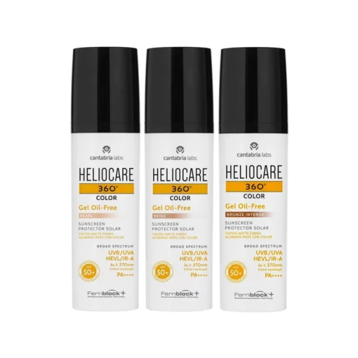 Cantabria Labs Heliocare 360 Gel Oil Free Color (тон бронзовый), 50 мл - Солнцезащитный гель с тоном на водной основе