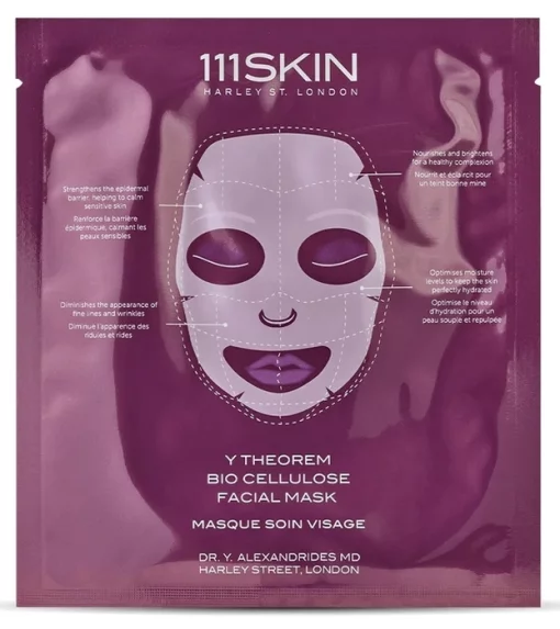 111 SKIN Y Theorem Bio cellulose Facial Mask Box, 5 шт - Маски для обличчя із біоцелюлози