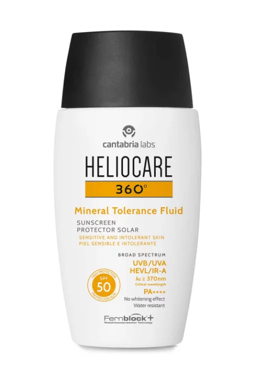 Cantabria Labs HELIOCARE 360 &ordm; MINERAL TOLERANCE FLUID SPF50, 50 мл - Сонцезахисний мінеральний крем-флюїд