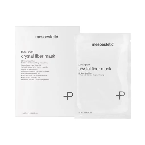 Mesoestetic Post peel crystal fiber mask, 1 шт - Пост-пилинговая маска для лица с кристаллическими волокнами