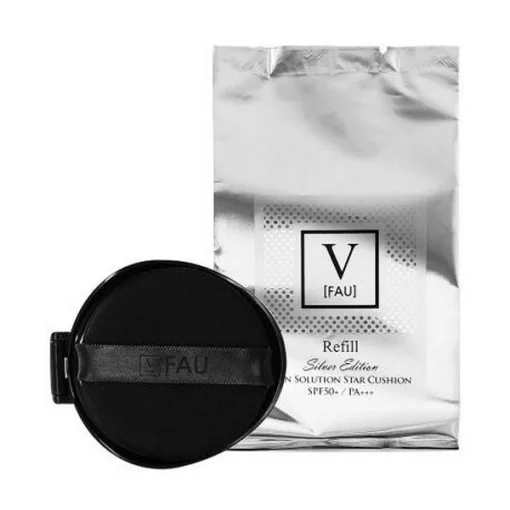 Fau Skin Solution Refill Cushion Star Silver, 15 гр - Сменный блок к кушону с золотой пудрой