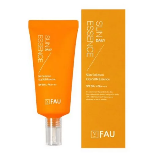 Fau Skin Solution Cica Sun Essence SPF50, 50 гр - Антивозрастная солнцезащитная эссенция