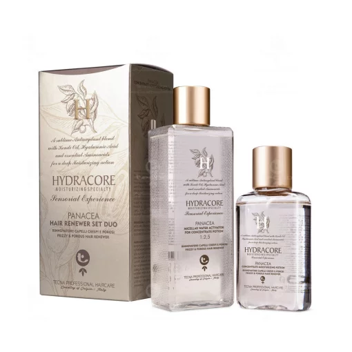 Набор для выравнивания наружной структуры волос Tecna Hydracore Hair Renewer Panacea Set Duo Kit
