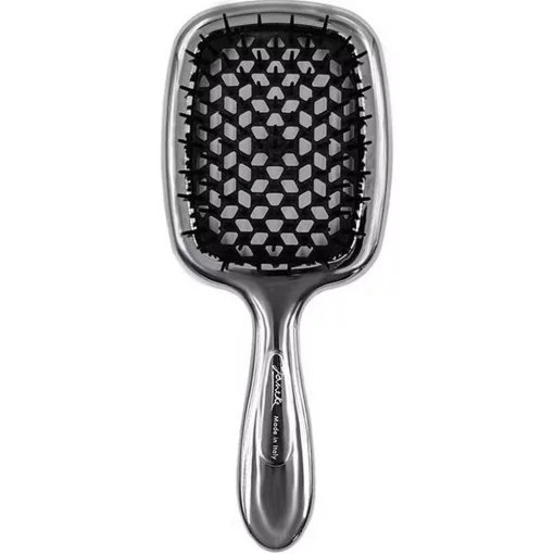 Janeke Superbrush Standart Lux - Щетка серебро с темно-серым