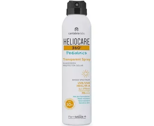 Cantabria Labs Heliocare 360 ​​&ordm; Pediatric Transparent Spray SPF50, 200 мл - Сонцезахисний спрей &laquo;Невидимка&raquo;