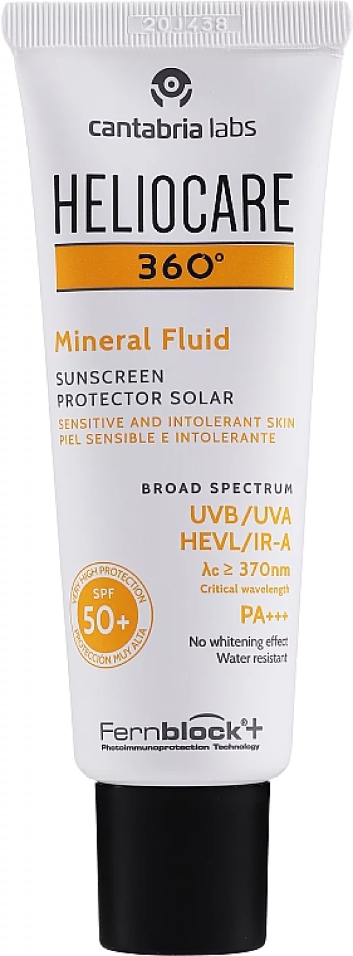 Cantabria Labs Heliocare 360&ordm; Mineral Fluid SPF 50+, 50 мл - Солнцезащитный минеральный флюид